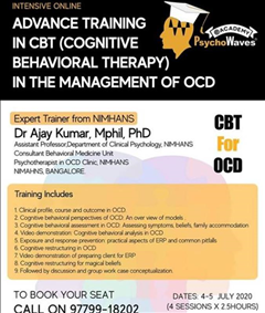 Intensive Online Advance training in CBT Cognitive